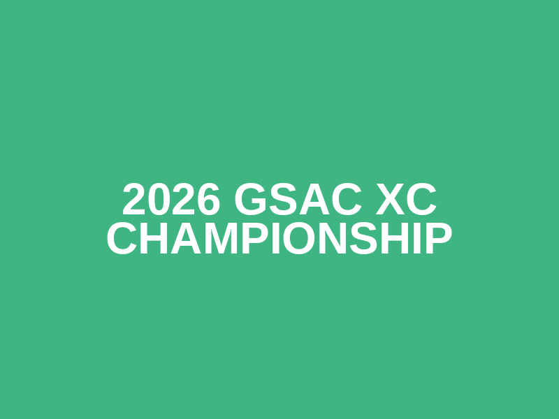 2026 GSAC XC Championship