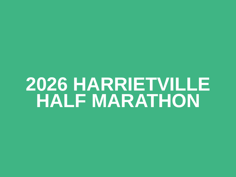 2026 HARRIETVILLE HALF MARATHON Logo