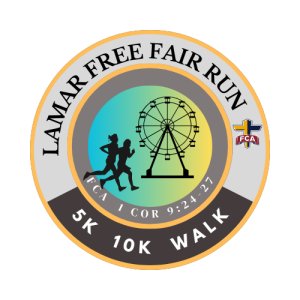 Lamar Free Fair Run Logo