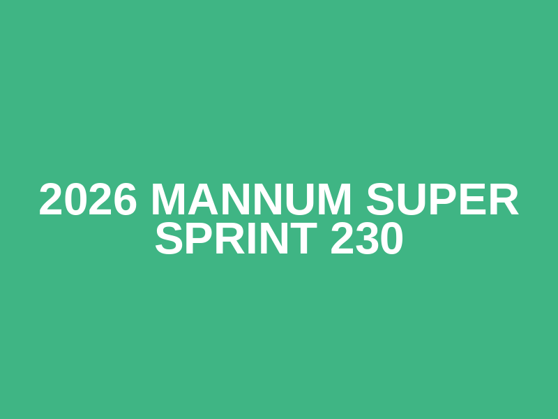 2026 Mannum Super Sprint 230