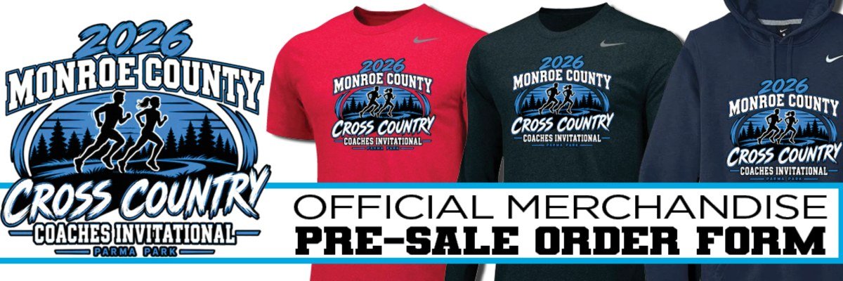 2026 Monroe County Coach's Cross Country Invitational Official Merchandise