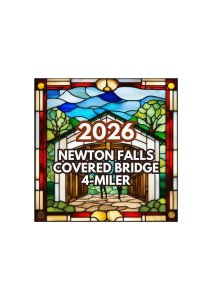 2026 Newton Falls Covered Bridge 4-Miler Logo