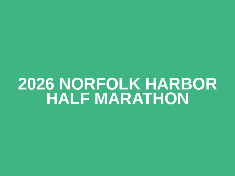 2026 Norfolk Harbor Half Marathon Logo