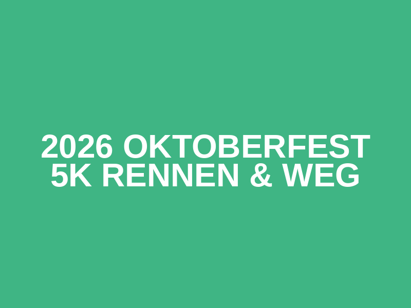 2026 Oktoberfest 5K Rennen & Weg Logo