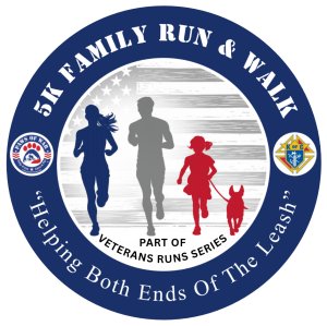 2026 Paws of War Family 5k Run/Walk Logo