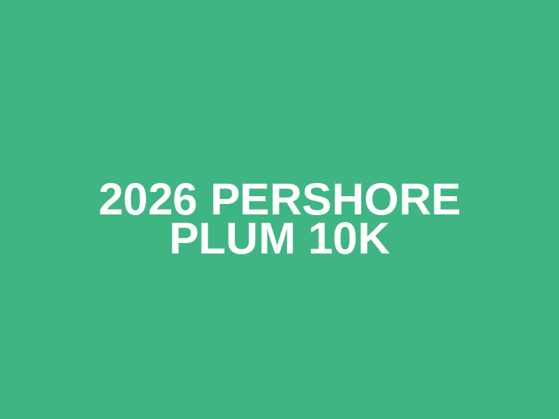 2026 Pershore Plum 10k