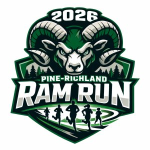 2026 Pine-Richland Ram Run Logo