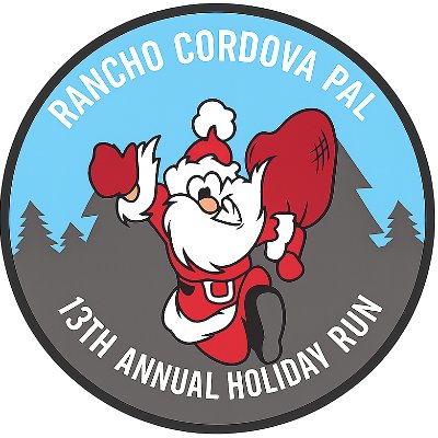 2026 Rancho Cordova PAL Holiday Run Logo
