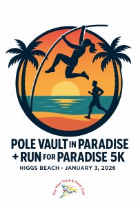 2027 Pole Vault in Paradise 5k Logo