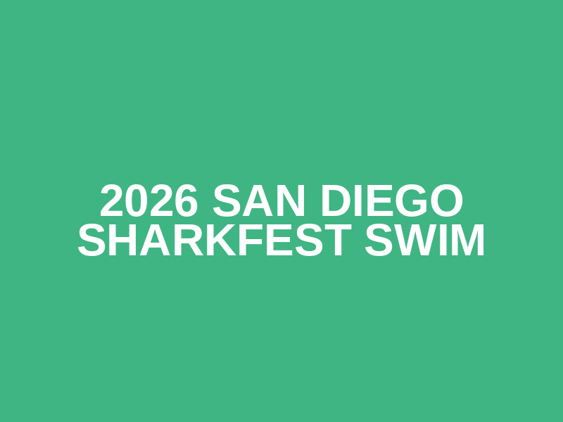 2026 San Diego Sharkfest Swim Logo