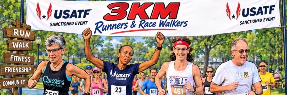 2026 Sanctioned 3Km Run & Race Walk, Power Walk or Stroll