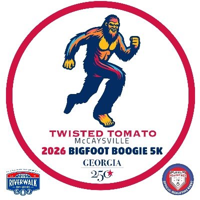 2026 Twisted Tomato McCaysville Bigfoot Boogie 5K Logo