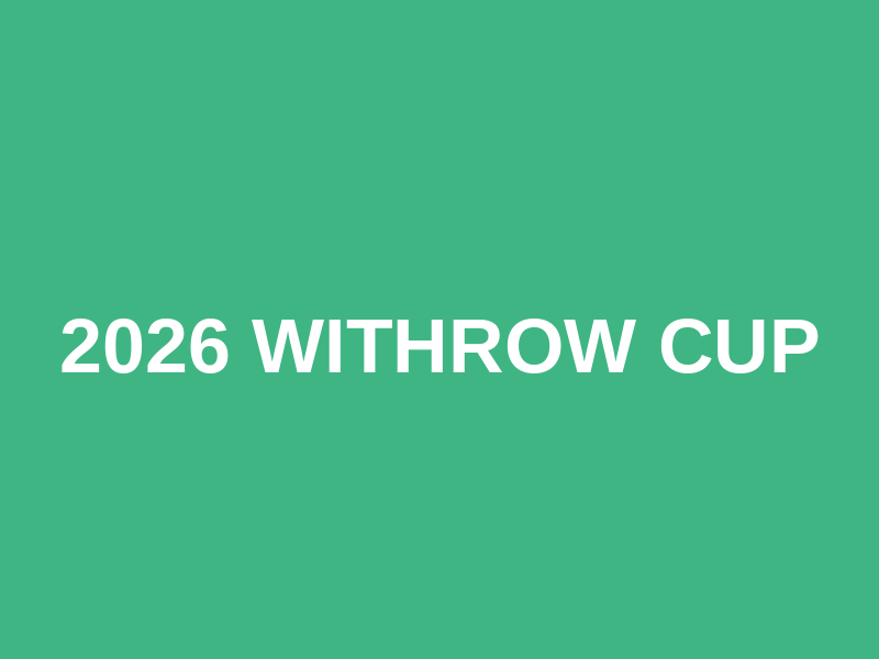 2026 Withrow Cup Logo