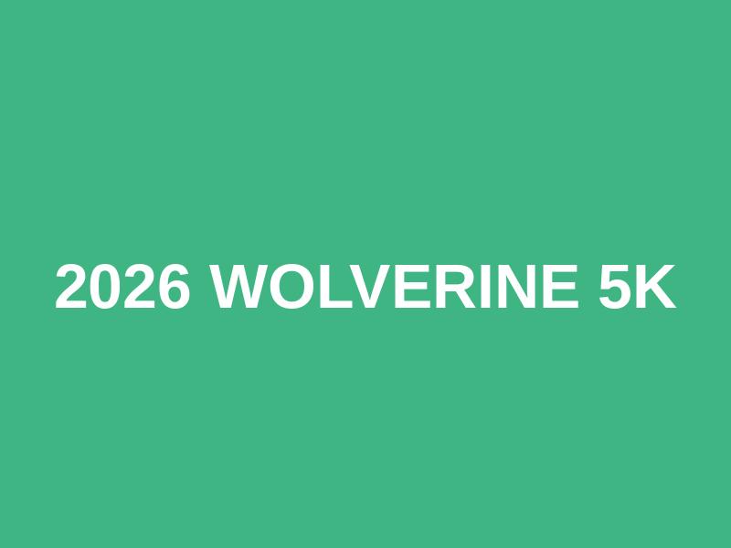 2027 Wolverine 5K Logo