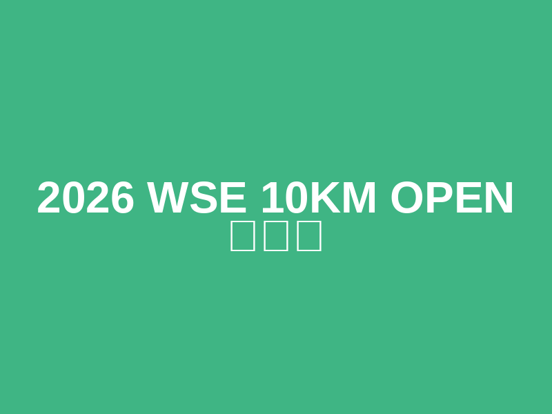 2026 WSE 10K Open Wuxi Station (2026 WSE 10KM OPEN 无锡站) Logo