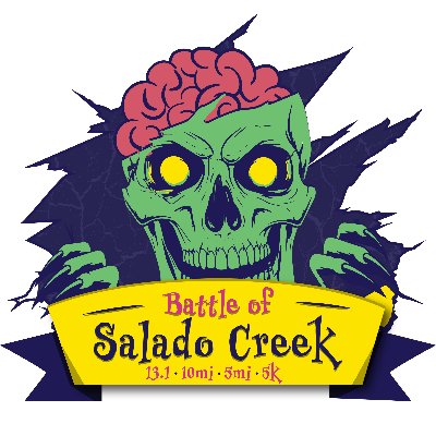 2027 Alamo Beer Series Challenge Race 2 of 4 Battle of Salado Creek 13.1m 10m 5m and 5k Logo