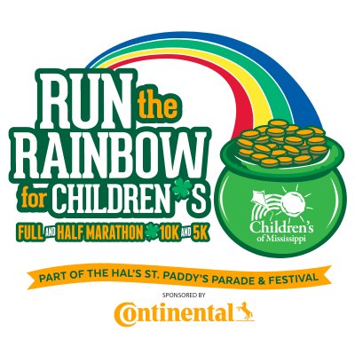 2027 Annual Run the Rainbow for Children's - 5th Year Logo