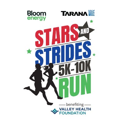 2027 Bloom Energy & Tarana Wireless Stars and Strides 5K-10K Run/Walk & Kids Fun Run Logo