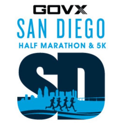 2027 GOVX San Diego Half Marathon & 5K Logo