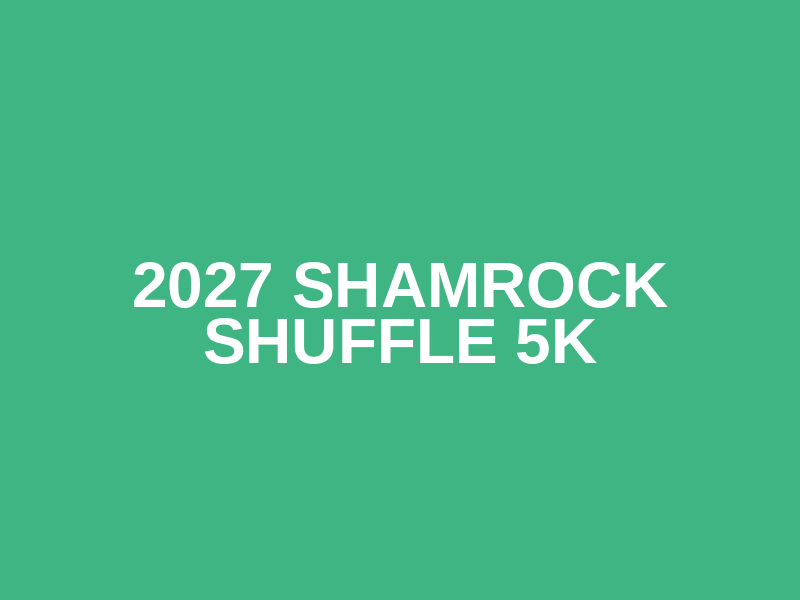2027 Shamrock Shuffle 5K Logo