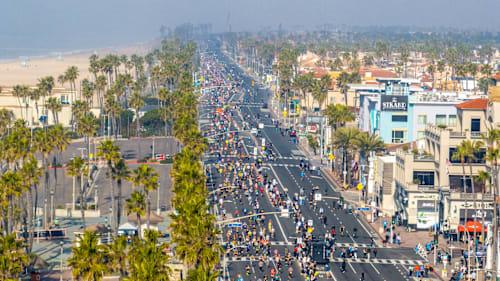 2027 Surf City Marathon Presented by Biofreeze Logo