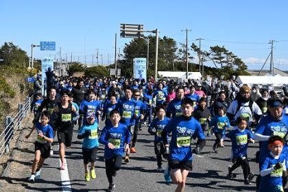 2027 Toukumin-Kujūriri Wave Riding Half Marathon [Pair (3km) Category] (2027東金・九十九里波乗りハーフマラソン【ペア（3km）の部】) Logo
