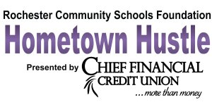 20th Annual Hometown Hustle 5K & 1 Mile Superhero Color Run/Walk Logo