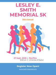 20th Annual Lesley E. Smith Memorial 5k Logo