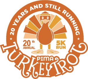 21st Annual Pima Turkey Trot 5K Logo