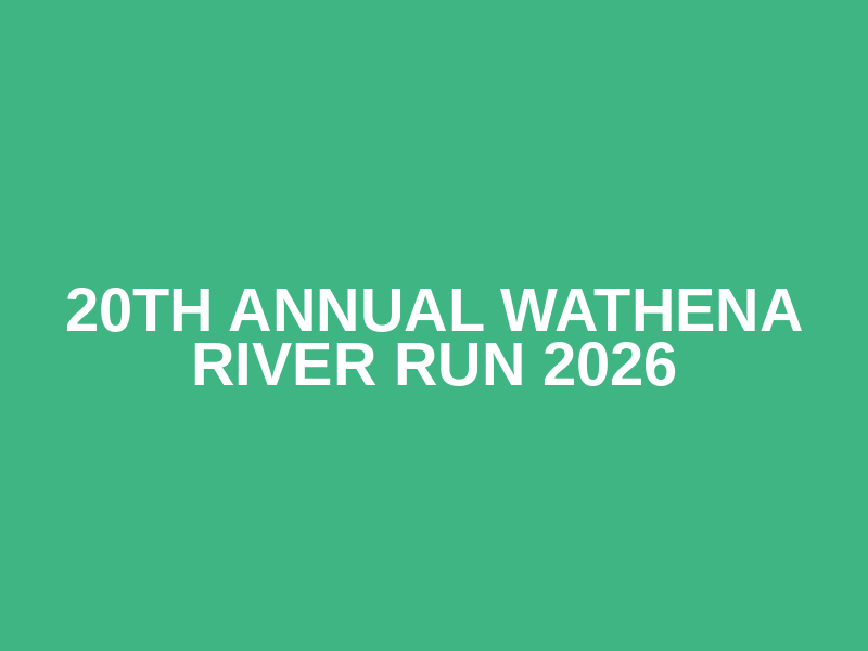 20th Annual Wathena River Run 2026 Logo