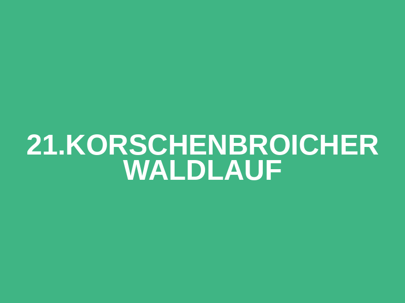 21.Korschenbroicher Waldlauf Logo