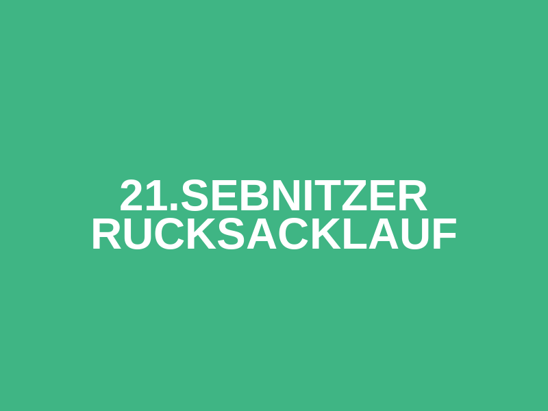 21.Sebnitzer Rucksacklauf Logo