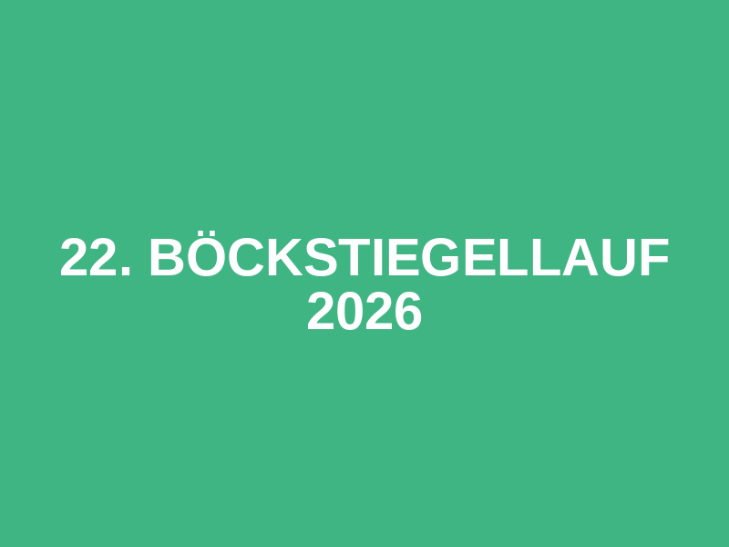 22. Böckstiegellauf 2026 Logo