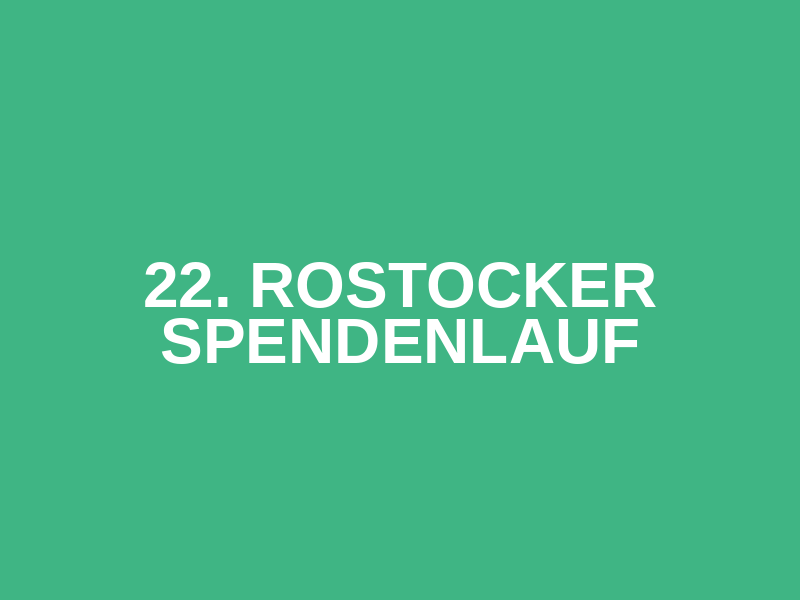 22. Rostocker Spendenlauf Logo