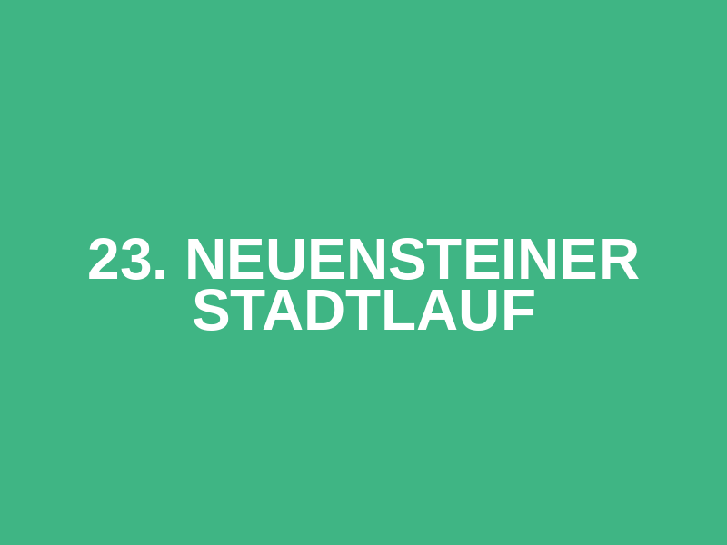 23. Neuensteiner Stadtlauf Logo