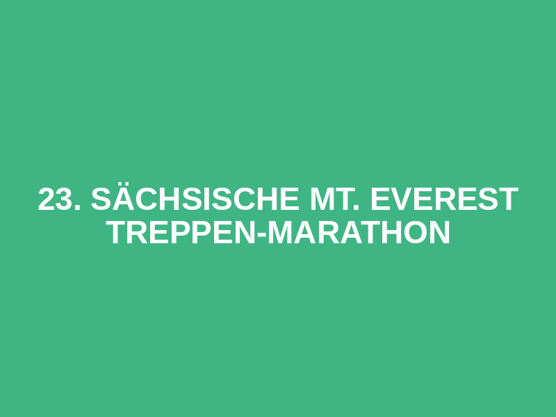 23. Sächsische Mt. Everest Treppen-Marathon Logo
