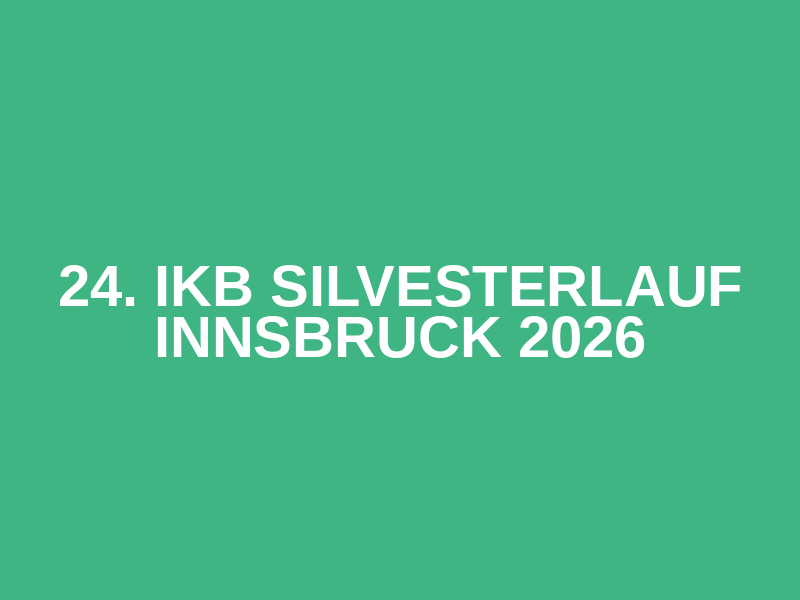 24. IKB Silvesterlauf Innsbruck 2026 Logo