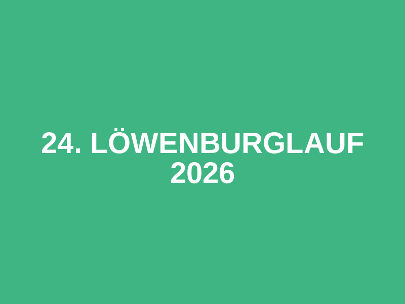24. Löwenburglauf 2026 Logo