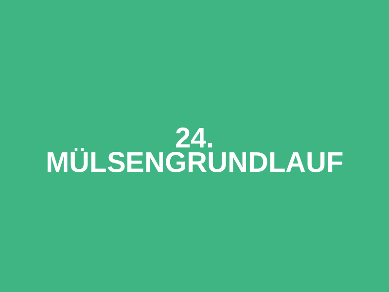 24. Mülsengrundlauf Logo