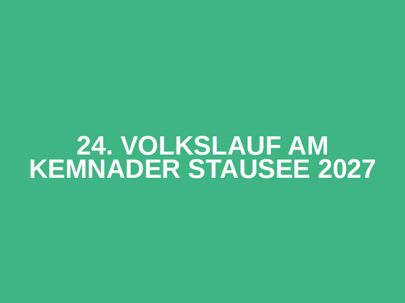 24. Volkslauf am Kemnader Stausee 2027 Logo