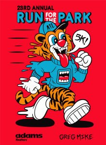 24th Annual Adams Realtors Run for the Park 5K Logo