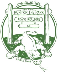 24th Annual Adams Realtors Run for the Park 5K Logo