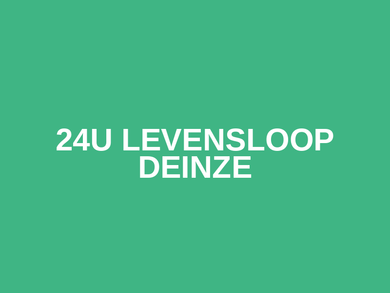 24u Levensloop Deinze