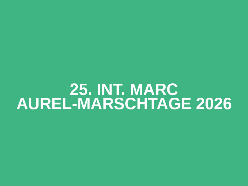 25. Int. Marc Aurel-Marschtage 2026 Logo