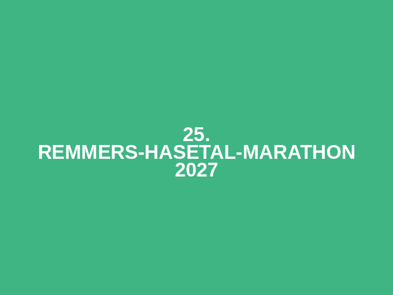 25. Remmers-Hasetal-Marathon 2027 Logo
