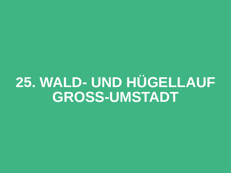 25. Wald- und Hügellauf Groß-Umstadt Logo
