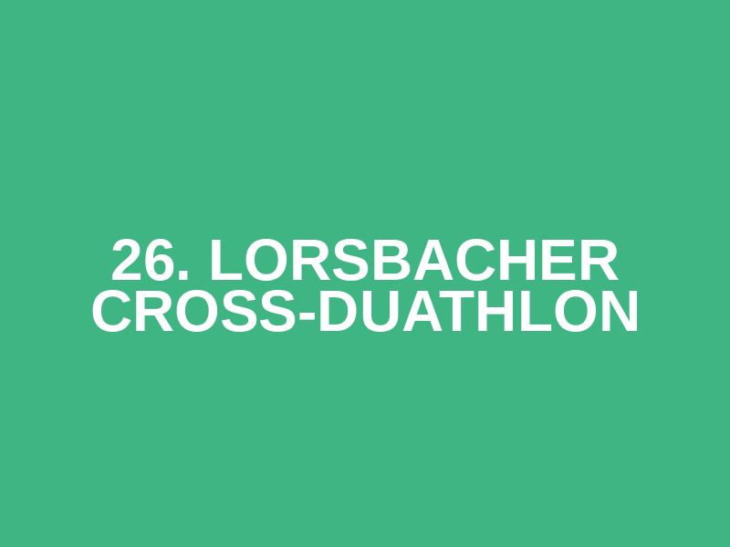26. Lorsbacher Cross-Duathlon Logo