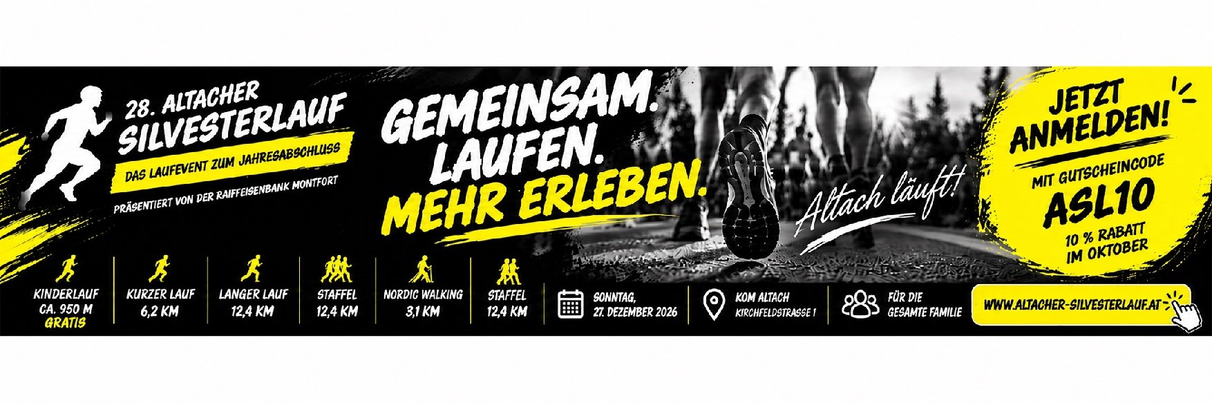 28. Altacher Silvesterlauf 2026 Logo