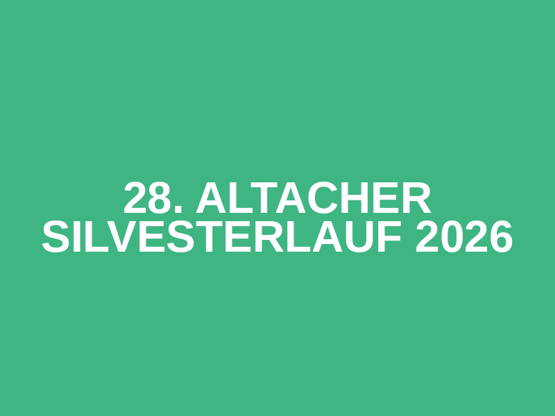 28. Altacher Silvesterlauf 2026 Logo