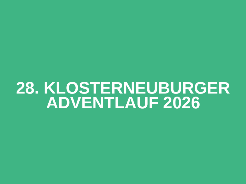 28. Klosterneuburger Adventlauf 2026 Logo